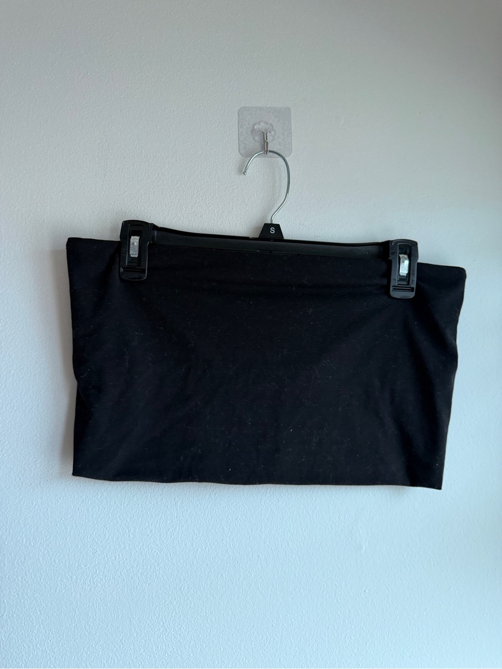 Vuori Black Stretch Tube Top Built in Bra Size L